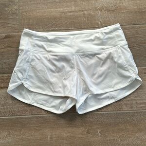 Speed Up Low-Rise Lined Short 2.5" Size 4 White
